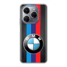 Чохол для ТЕКНО Спарк 20 Про - з принтом БМВ (AlphaPrint) (Лого BMW)