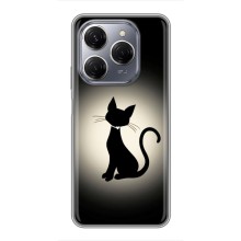 Чохол з принтом для TECNO Spark 20 Pro (AlphaPrint) Модні коти (Силует котика)