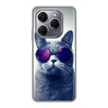 Чохол з принтом для TECNO Spark 20 Pro (AlphaPrint) Модні коти (Стильний кіт)
