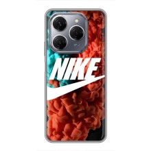 Чохол для TECNO Spark 20 Pro - з принтом Найк (AlphaPrint) (Димчастий найк)