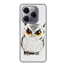 Чохол з пташками на TECNO Spark 20 Pro (VPrint) (Мила Сова)