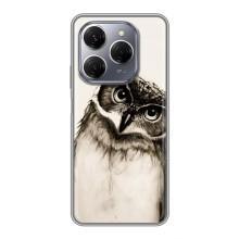 Чохол з пташками на TECNO Spark 20 Pro (VPrint) (Сова)