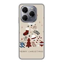 Чехол Санта Клаус для TECNO Spark 20 Pro – Merry Christmas