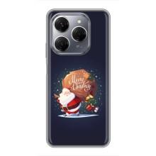 Чехол Санта Клаус для TECNO Spark 20 Pro – Подарки от Санты