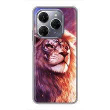 Чохол з картинкою ЛЕВ для TECNO Spark 20 Pro (VPrint) (Красочний Лев)