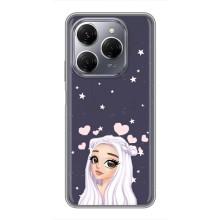 Чохол Стильні дівчата на TECNO Spark 20 Pro – Дівчина та серця