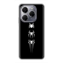 Чехол Супергерой Человека Паука на TECNO Spark 20 Pro – Лого паука