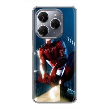Чехол Супергерой Человека Паука на TECNO Spark 20 Pro – Паук на доме