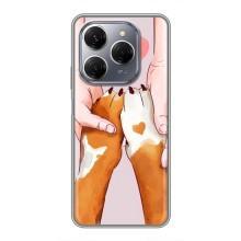 Чохол (ТПУ) Милі песики для TECNO Spark 20 Pro – Любов до собак
