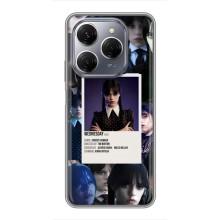 Чохли Венсдей на TECNO Spark 20 Pro Уенсдей (AlphaPrint) (колаж Венздей)