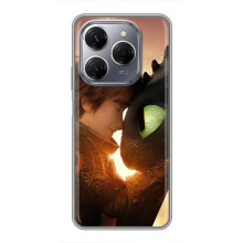 Чохол дракон Беззубик для TECNO Spark 20 Pro – Беззубик і Гикавка