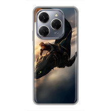 Чохол дракон Беззубик для TECNO Spark 20 Pro – Політ Беззубика