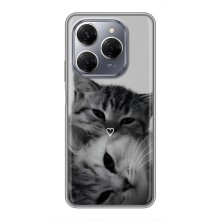 Чохол з малюнком кіт на TECNO Spark 20 Pro (Пара котів)