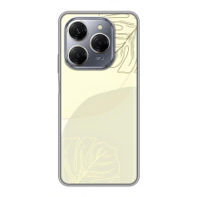 Чохол квітковий дизайн для TECNO Spark 20 Pro – Зелений фон