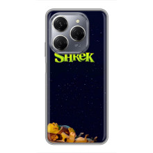 Чехол с мультфильмом Шрек на TECNO Spark 20 Pro – Шрек лого