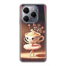 Чохол з мемом Тралалело тралала на TECNO Spark 20 Pro (Балерина капучина)