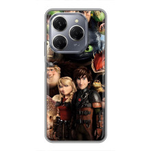 Чохол як приборкати дракона на TECNO Spark 20 Pro (Персонажі дракона)