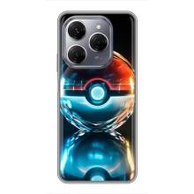 Чохол з Пікачу на TECNO Spark 20 Pro (М'яч Пікачу)