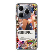 Чехол Зоотрополіс на TECNO Spark 20 Pro – Коллаж Зоо