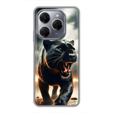 Чехол с картинкой «Хищники» для TECNO Spark 20 Pro (Пантера)