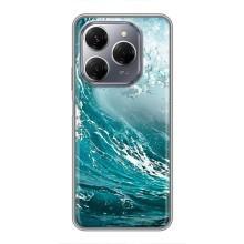 Летний Чехол на TECNO Spark 20 Pro – Морская волна