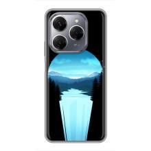 Летний Чехол на TECNO Spark 20 Pro – Синий Водопад