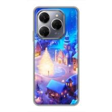 Різдвяні Чохли для TECNO Spark 20 Pro (VPrint) (Різдвяне місто)
