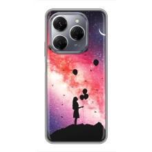 Силиконовые Чехлы Любимому человеку для TECNO Spark 20 Pro – Шарики в небе
