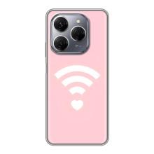 Силиконовые Чехлы Любимому человеку для TECNO Spark 20 Pro – WiFi Love