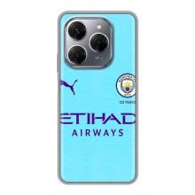 Силиконовые Чехлы принт Футбол на TECNO Spark 20 Pro – Man City