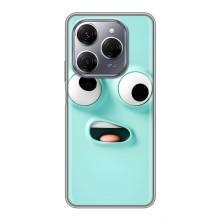 Силиконовые Чехлы (смешные стикеры) для TECNO Spark 20 Pro – мордочка