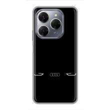 Силиконовый бампер с картинкой машины на TECNO Spark 20 Pro (Силует Audi)