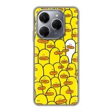 Силиконовый бампер с картинкой животных для TECNO Spark 20 Pro (Особенный)