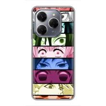 Силиконовые чехлы с глазами Anime для Техно Спарк 20 Про – Глаза Хашира
