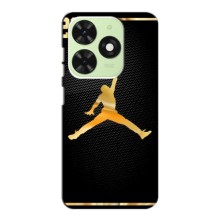 Силиконовый Чехол Nike Air Jordan на Техно Спарк 20 Про (Джордан 23)