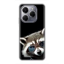Силиконовый Чехол с Енотами на TECNO Spark 20 Pro – Стильный Енот
