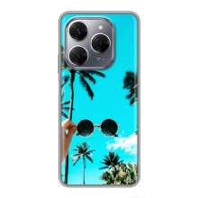 Силіконовий чохол з КАРТИНКАМИ літо для TECNO Spark 20 Pro (AlphaPrint) (Погляд літо)