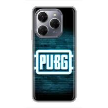 Чехол (TPU) с картинкой "Лого Пабг" на Техно Спарк 20 Про – Лого PUBG