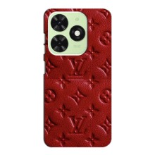 Текстурный Чехол Louis Vuitton для Техно Спарк 20 Про – Красный ЛВ