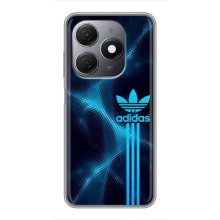 Чехлы Адидас для TECNO Spark 20 (AlphaPrint) (Синий Адидас)