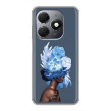 Чехлы (ART) Цветы на TECNO Spark 20 (VPrint) (Цветы на голове)
