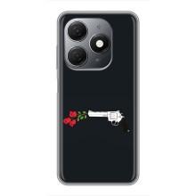 Чехлы (ART) Цветы на TECNO Spark 20 (VPrint) (Неожиданные цветы)