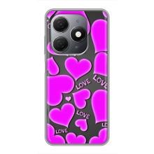 Чехлы для любимой на Техно Спарк 20 (VPrint) (Pink hearts)
