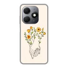 Чехлы для любимой на Техно Спарк 20 (VPrint) (Руки любви)