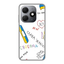 Чехлы Доброго вечора, ми за України для Техно Спарк 20 (AlphaPrint) (Стикер)