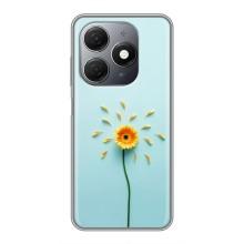 Чехлы с Цветами для TECNO Spark 20 (VPrint) (Желтый цветок)