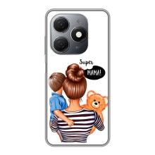 Чехол с печатью для TECNO Spark 20 - (Мама с ребенком) (AlphaPrint) (Мама с сыном)