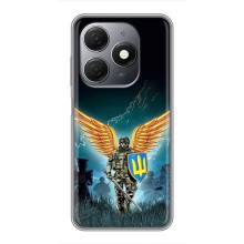 Чехлы с картинкой ЗСУ для TECNO Spark 20 (AlphaPrint) (Солдат ЗСУ)