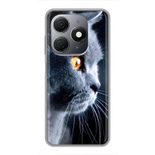 Чехлы с Котиками для TECNO Spark 20 (VPrint) (Серый Кот)