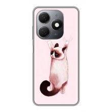 Чехол на Техно Спарк 20 с Котами (VPrint) (Котик падает)